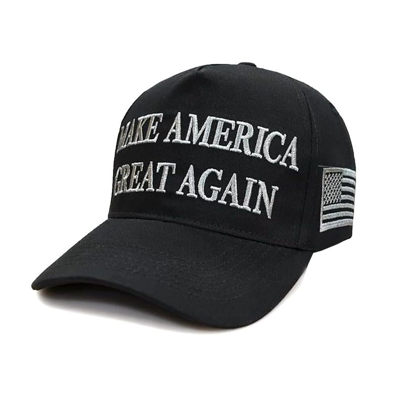 D.T M.A.G.A Hat - Baseball Cap with USA Flag, Slogan "Make. America. Great. Again" & "Never Surrender," Unisex, Presidents' Day