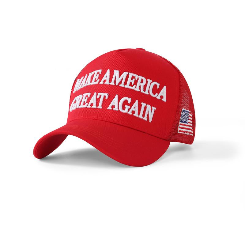 D.T M.A.G.A Hat - Baseball Cap with USA Flag, Slogan "Make. America. Great. Again" & "Never Surrender," Unisex, Presidents' Day