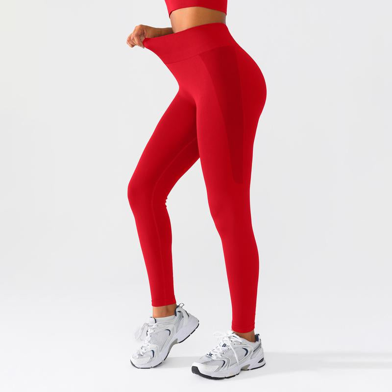BRXL Seamless High Waisted Tummy Control Yoga Pants Long Pants Gym Outfits Women Sports Tight Comfortable Fit Versatile Style for Gym Workout Four Season Leggings Spring Edition-Live