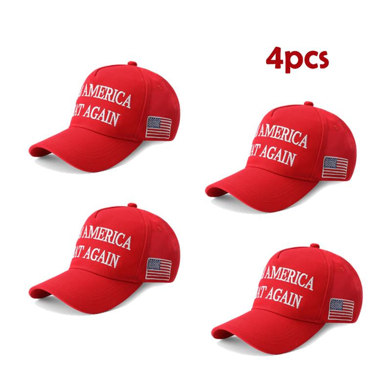 D.T M.A.G.A Hat - Baseball Cap with USA Flag, Slogan "Make. America. Great. Again" & "Never Surrender," Unisex, Presidents' Day