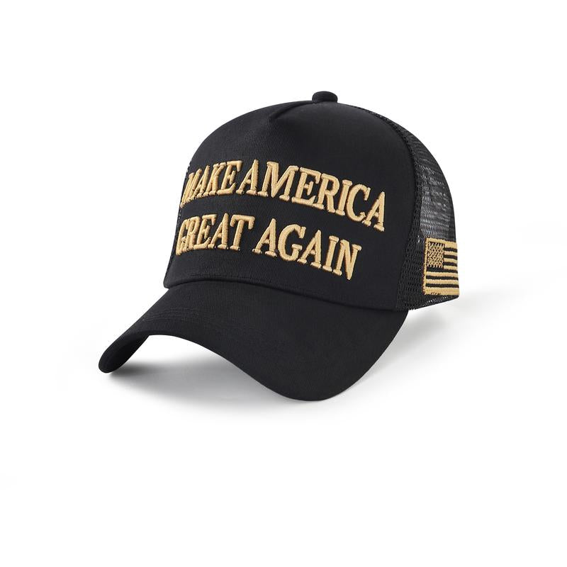 D.T M.A.G.A Hat - Baseball Cap with USA Flag, Slogan "Make. America. Great. Again" & "Never Surrender," Unisex, Presidents' Day