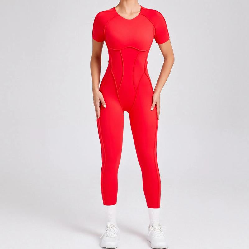 New Autumn/Winter Women'S One-Piece Yoga Jumpsuit Leggings Long-Sleeved Sexy Backless Slim Fit Sports Outfit Peithobaddies