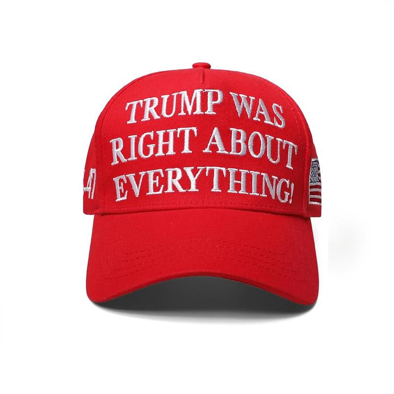 D.T M.A.G.A Hat - Baseball Cap with USA Flag, Slogan "Make. America. Great. Again" & "Never Surrender," Unisex, Presidents' Day