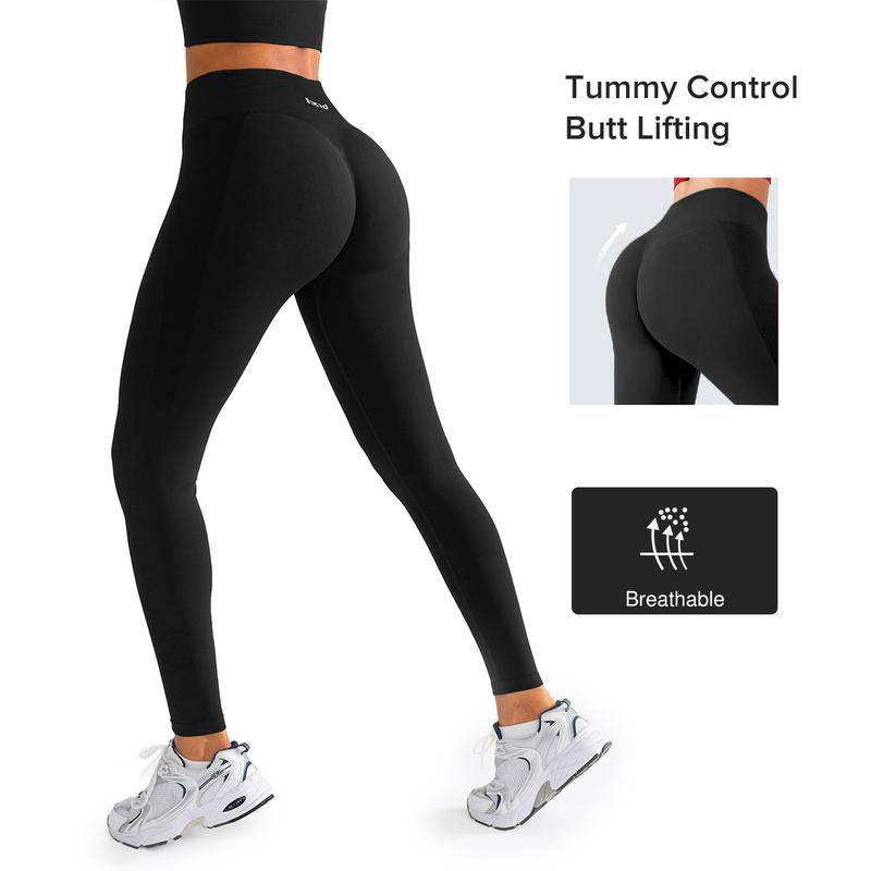 BRXL Seamless High Waisted Tummy Control Yoga Pants Long Pants Gym Outfits Women Sports Tight Comfortable Fit Versatile Style for Gym Workout Four Season Leggings Spring Edition-Live