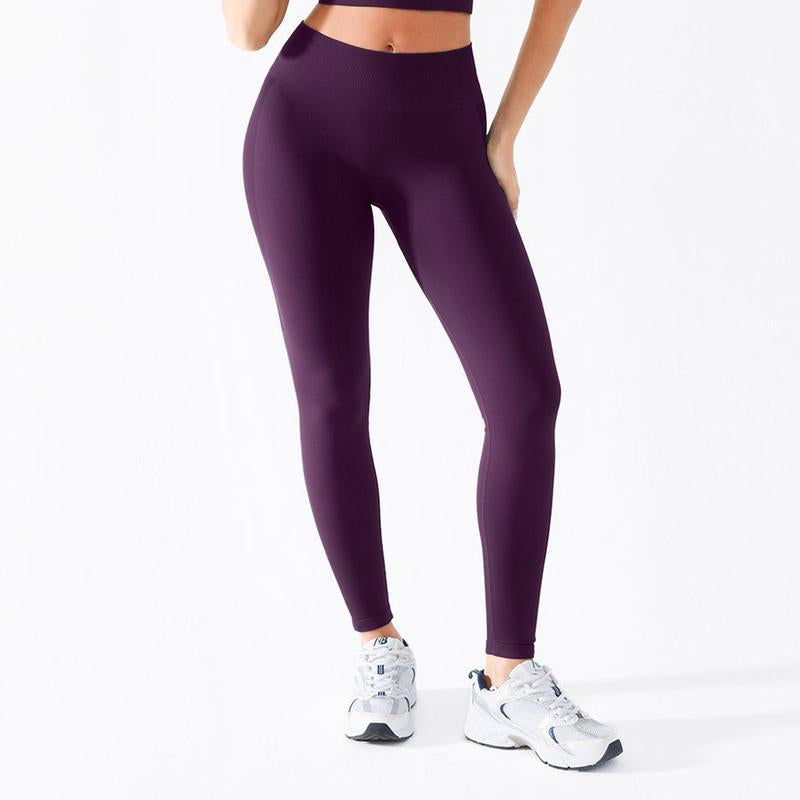 BRXL Seamless High Waisted Tummy Control Yoga Pants Long Pants Gym Outfits Women Sports Tight Comfortable Fit Versatile Style for Gym Workout Four Season Leggings Spring Edition-Live