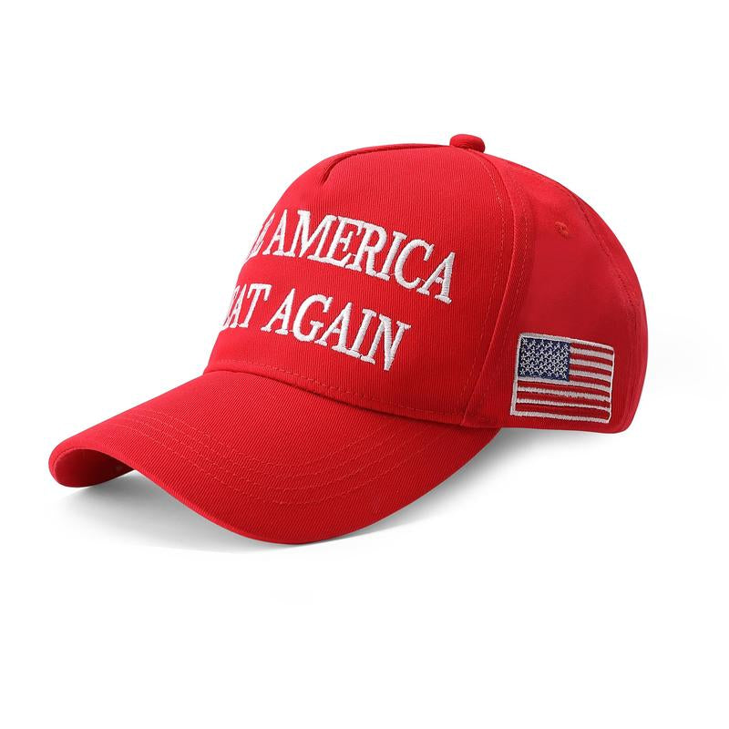 D.T M.A.G.A Hat - Baseball Cap with USA Flag, Slogan "Make. America. Great. Again" & "Never Surrender," Unisex, Presidents' Day